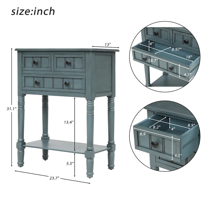 Console étroite Table de canapé mince