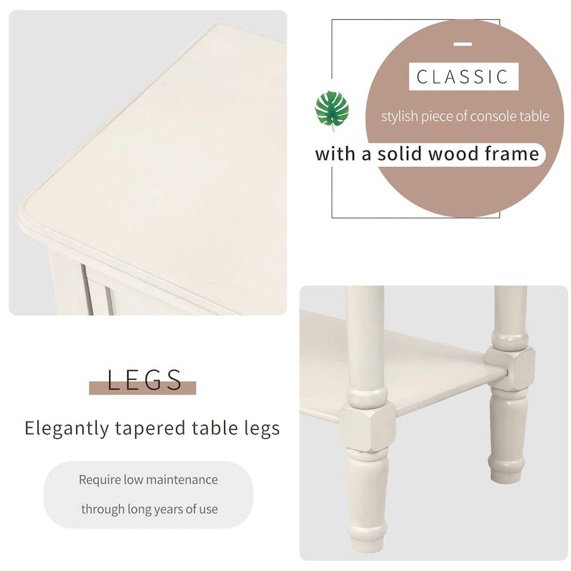 Console étroite Table de canapé mince