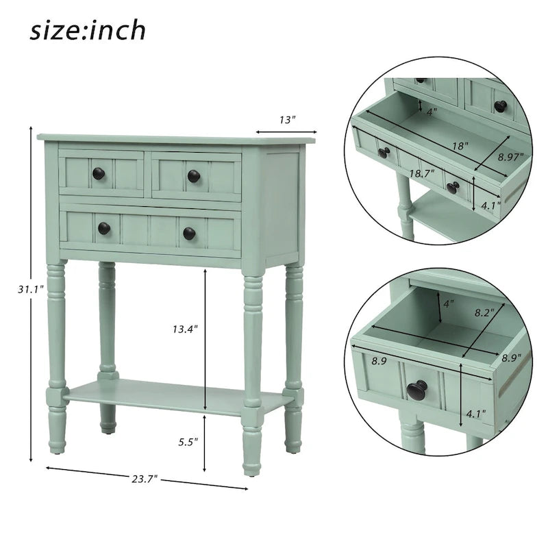 Console étroite Table de canapé mince