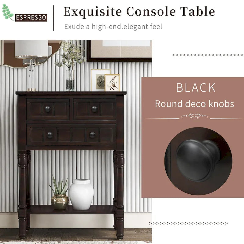 Console étroite Table de canapé mince