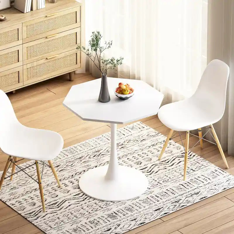 Table de salle à manger octogonale moderne