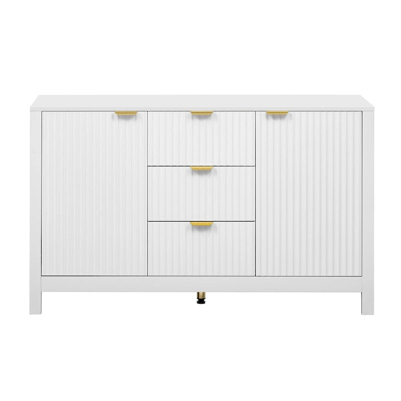 Meuble d'entrée au design ondulé moderne