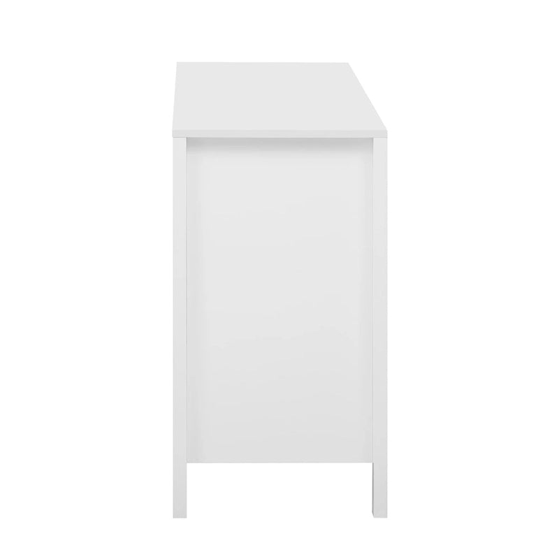 Meuble d'entrée au design ondulé moderne