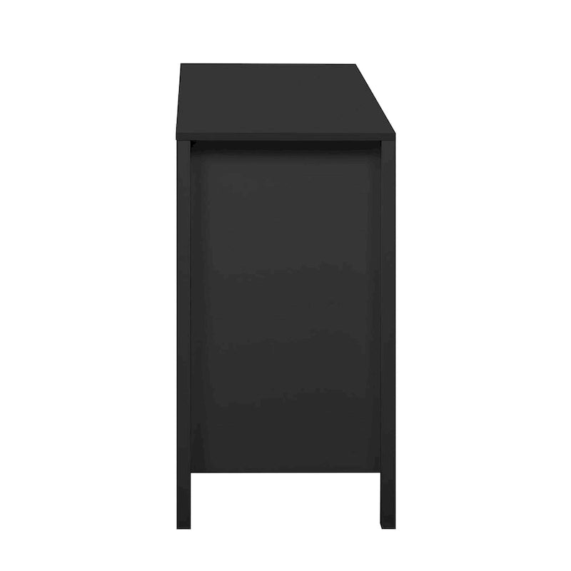 Meuble d'entrée au design ondulé moderne