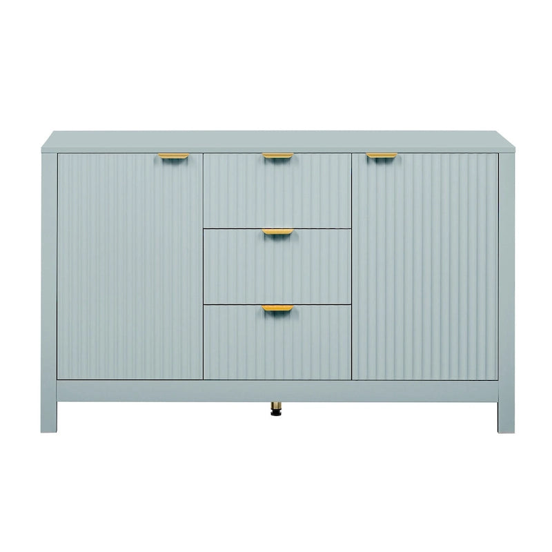 Meuble d'entrée au design ondulé moderne