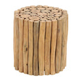 Table d'appoint en teck faite main