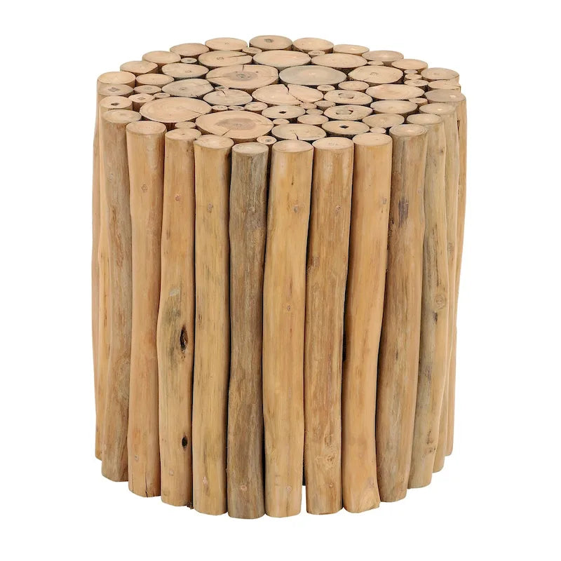 Table d'appoint en teck faite main