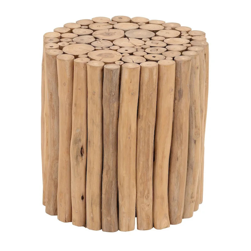 Table d'appoint en teck faite main